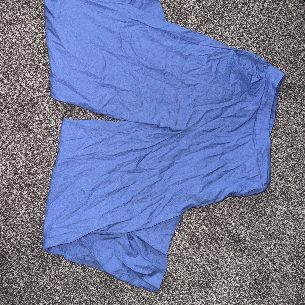 Blue Linen Pants